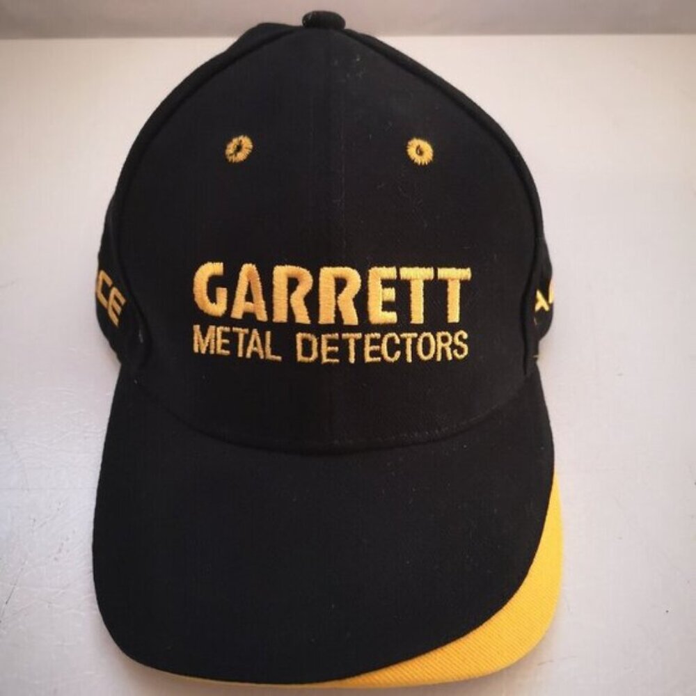 Garrett Ace Metal Detector Black Gold Adjustable Back Baseball Hat